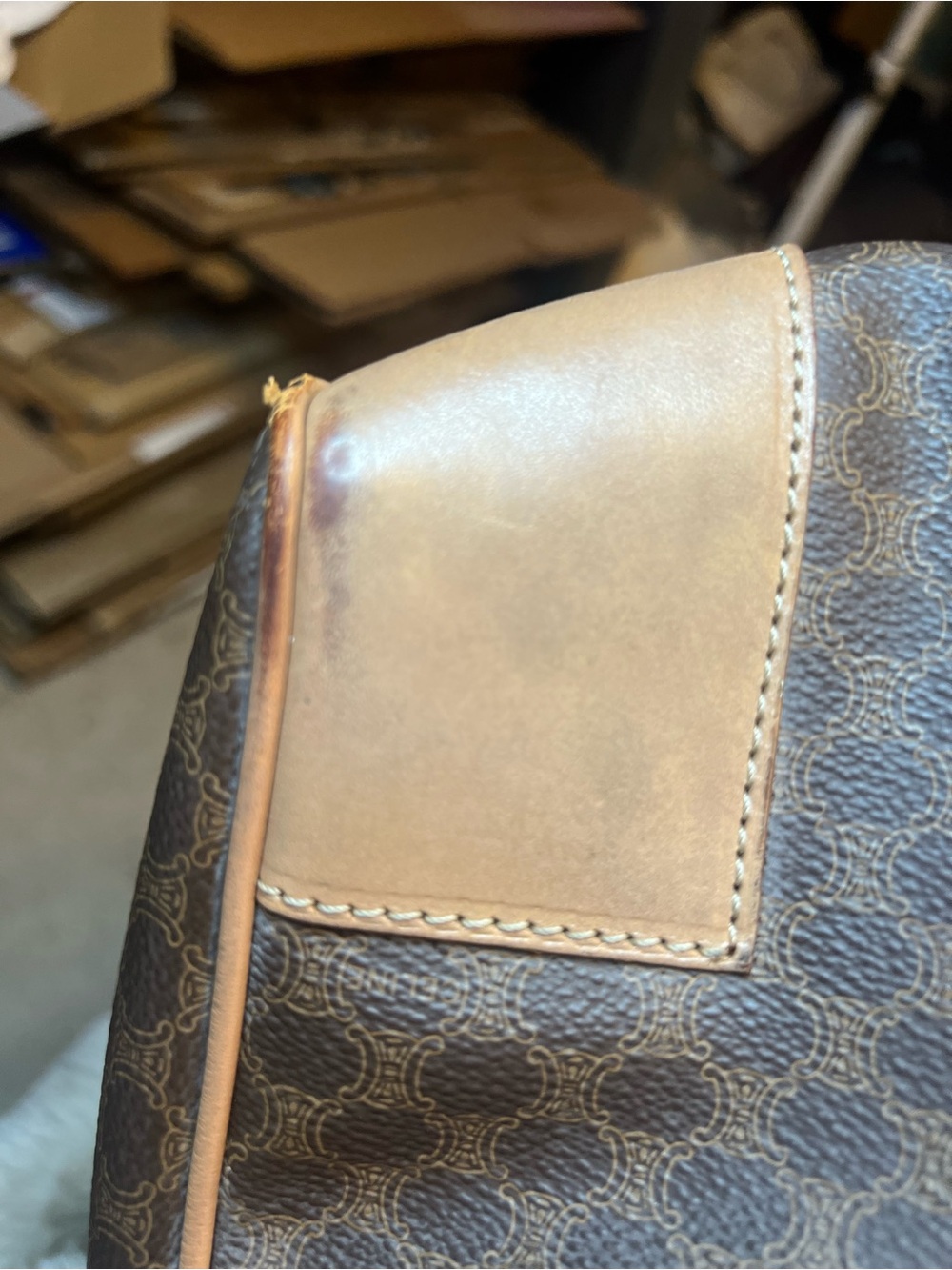 Celine Triomphe Macadam Boston weekend travel bag (MSRP $2,700) - Picture 6 of 10